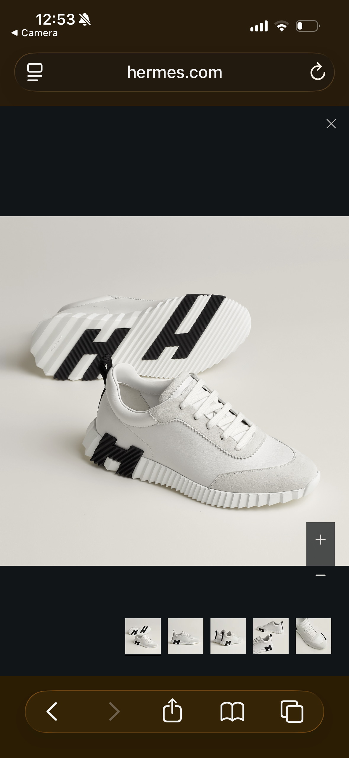 Hermes leather shoes